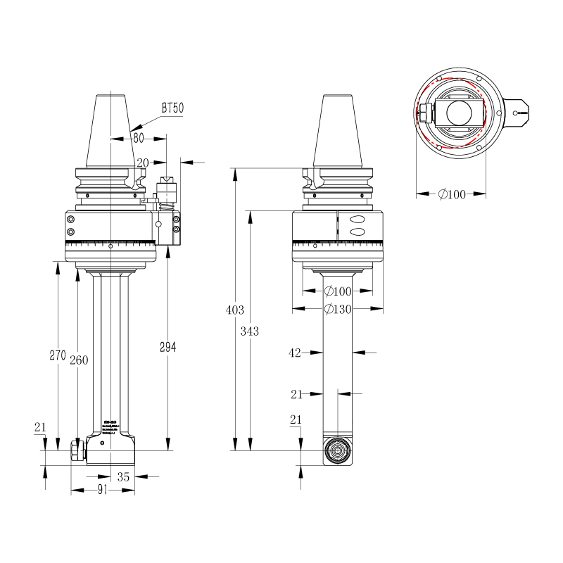 DK90-BT50-ER16-260國產(chǎn)角度頭